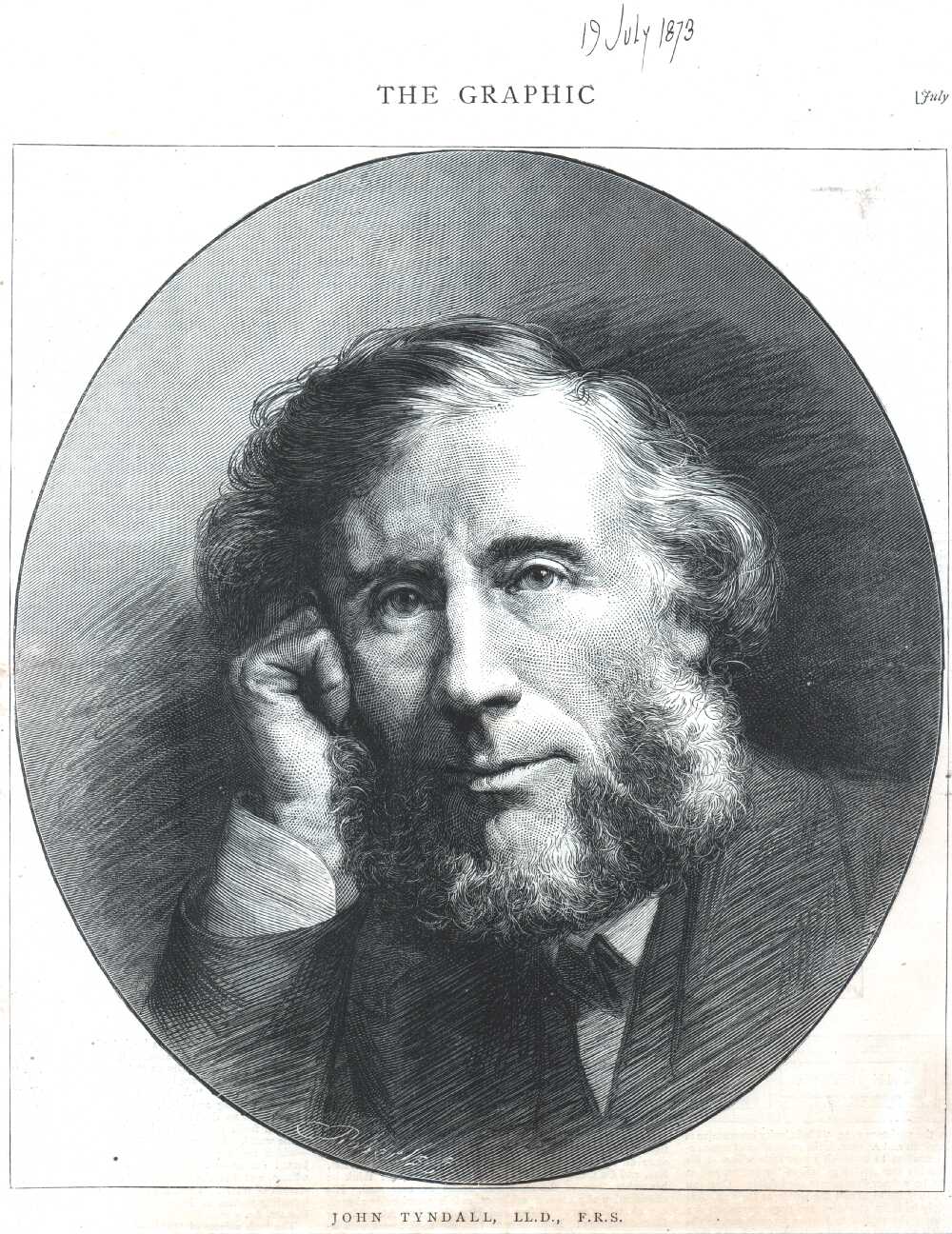 John Tyndall, photographic portrait
