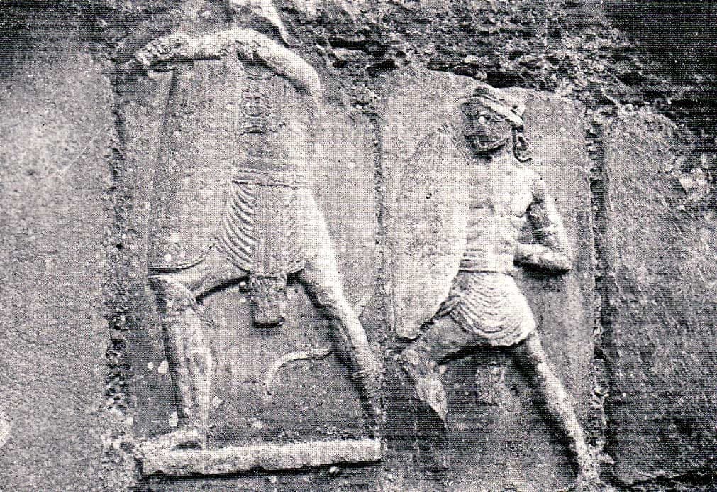 Bas-relief in the ramparts of Durazzo