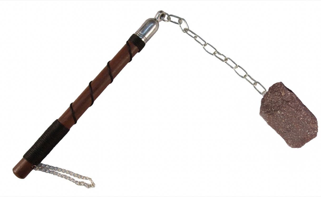 The 'porphyry apocalypse' ball-and-chain flail