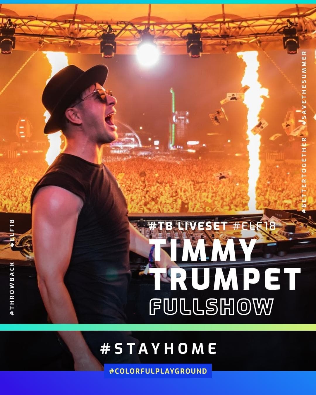TODAY, 19:00 CET: of the legendary Timmy Trumpet show back in 2018 πΊ