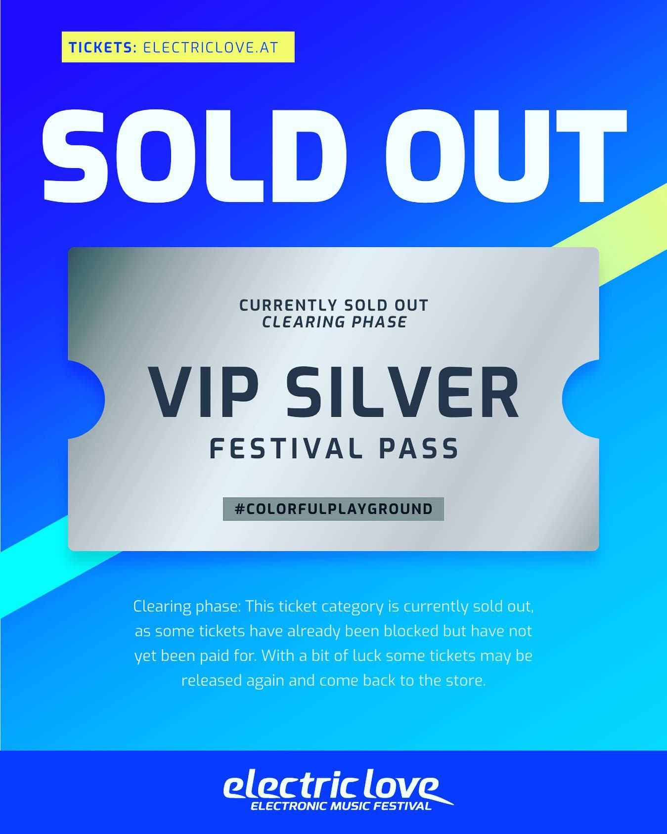 β οΈπ« Also, all VIP Silver Festival Passes are sold and now in the "Clearing Phas
