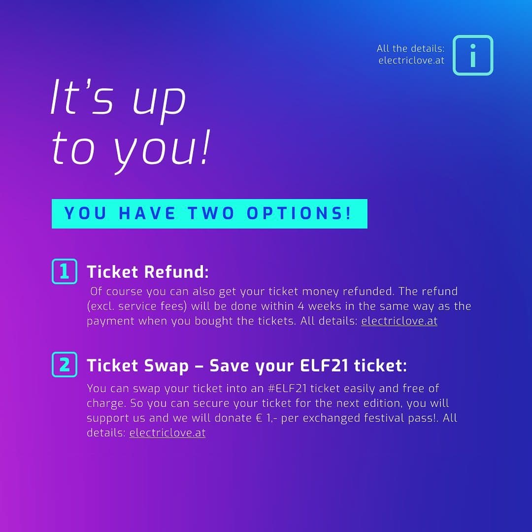 Die Wahl zwischen Refund / Swap bleibt! 🎫✨🤝 Mit 06.05.2020 ist in Österreich, (2/3)