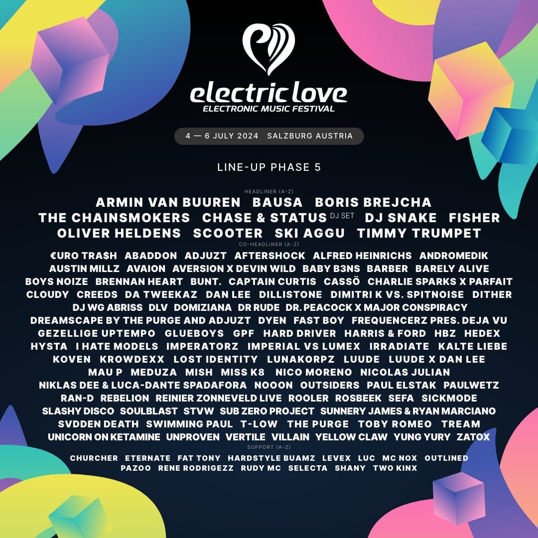 Summer is slowly but surely getting closer and closer and so is Electric Love Fe