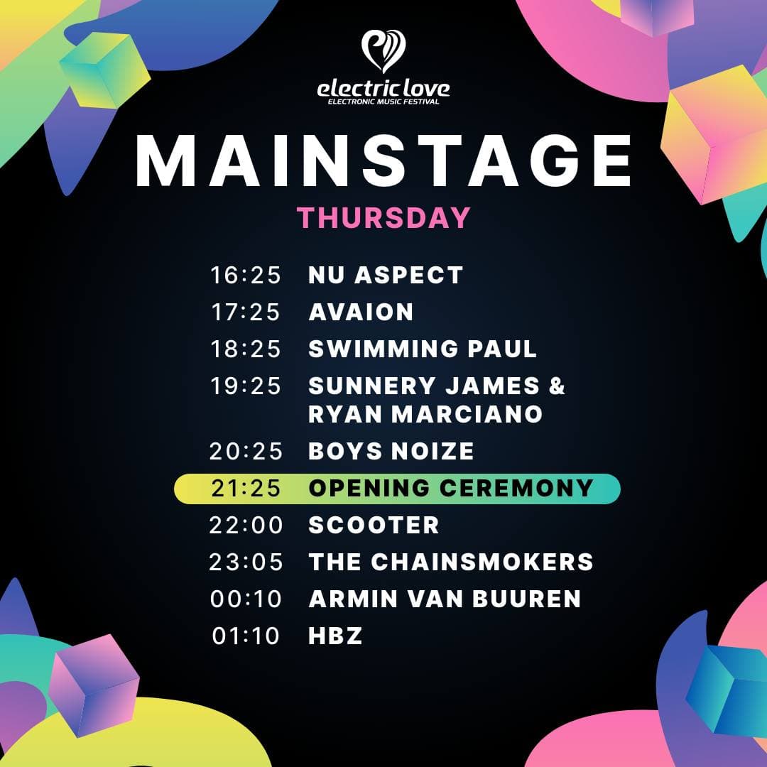 Starting off on Thursday across six stages, chart your course through the beats (2/9)