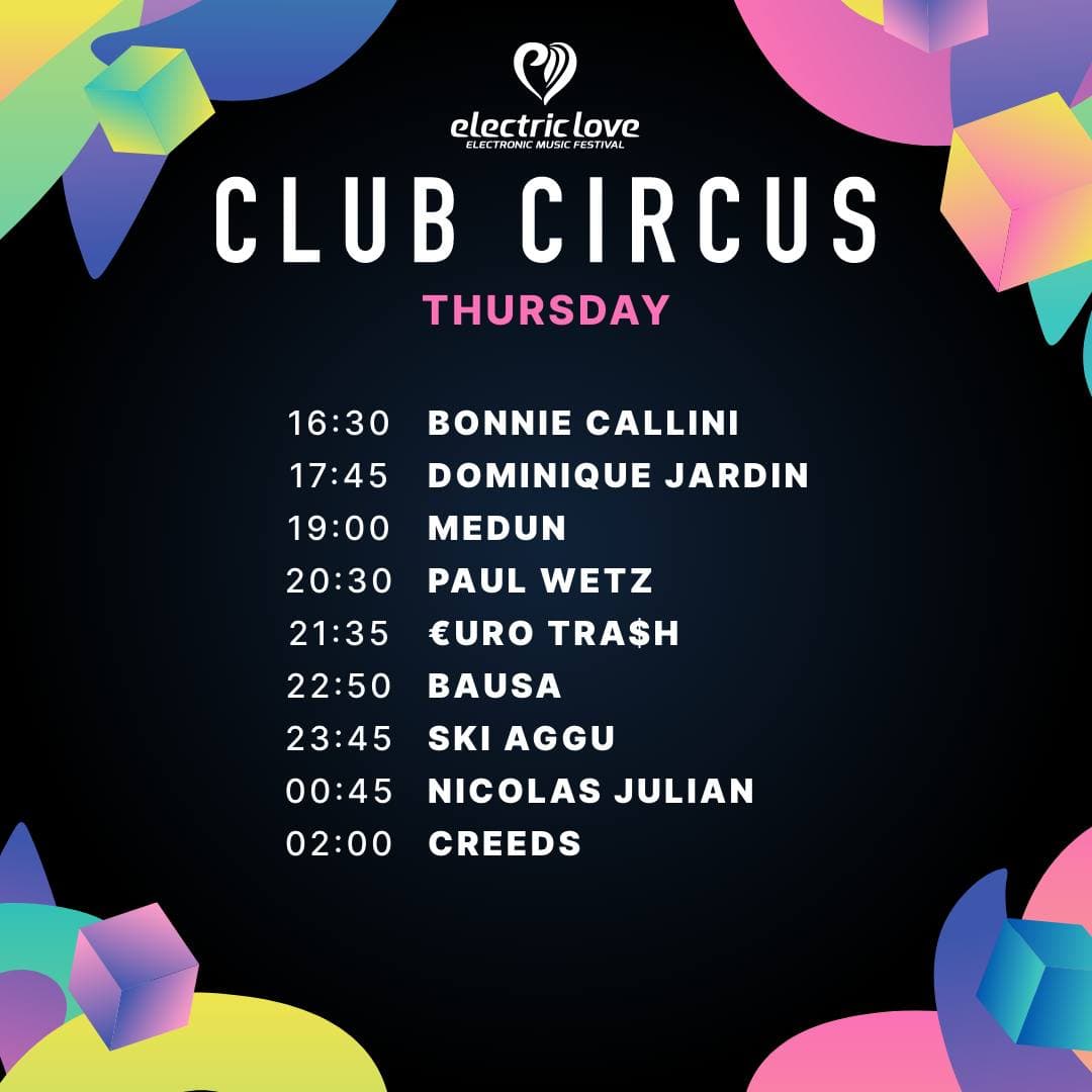 Starting off on Thursday across six stages, chart your course through the beats (3/9)