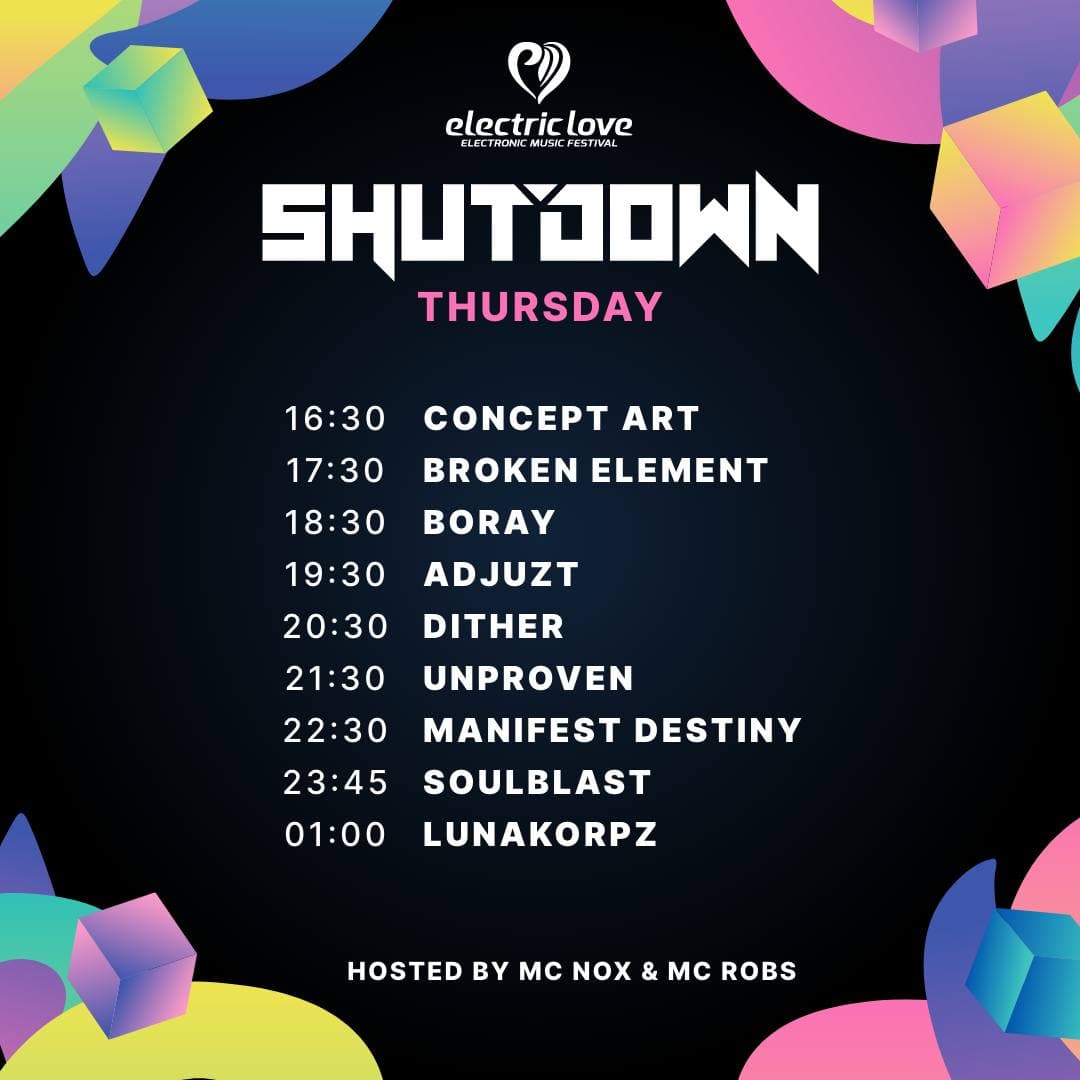 Starting off on Thursday across six stages, chart your course through the beats (7/9)