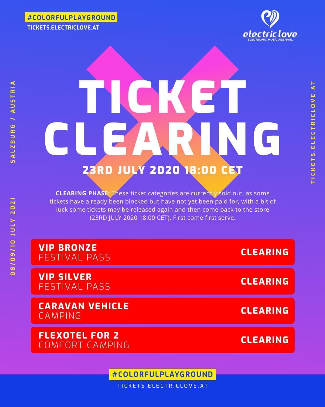 ⏰ Ticket Clearing in 24 hours. Tomorrow, 23rd July, 18:00 CET Your last chance t