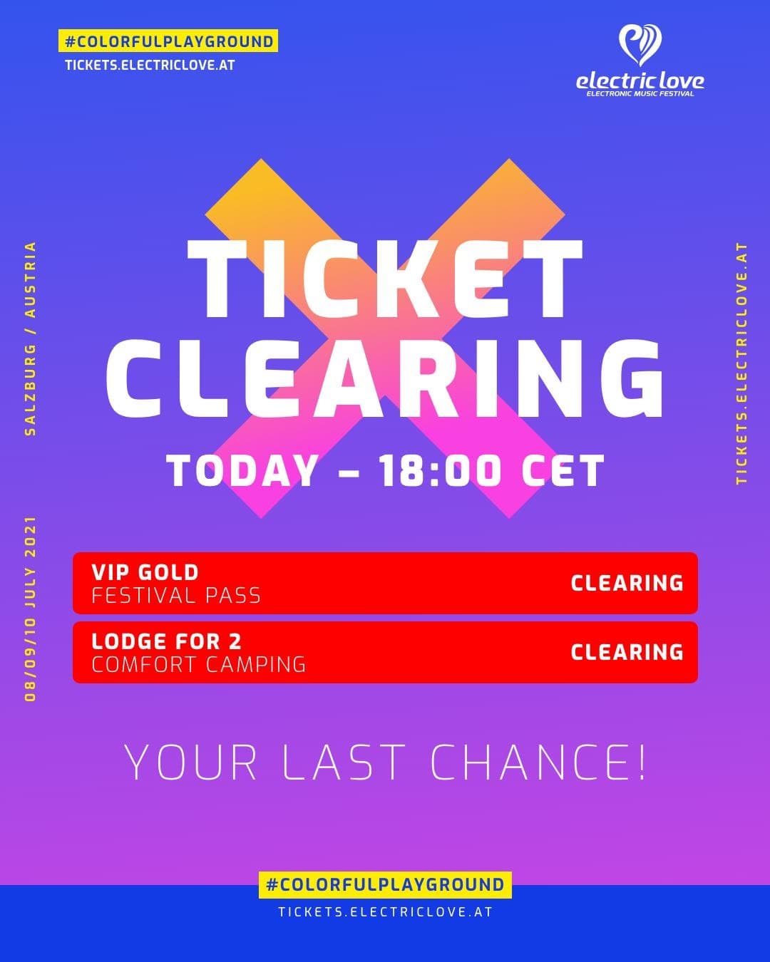 TICKET CLEARING IS NOW OPEN! (18:00 CEST) This is your last chance for VIP Gold