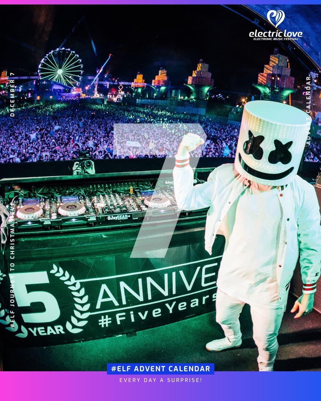 No. 7 ⛄️ - In 2017 we celebrated the 5th anniversary of Electric Love Festival w (1/2)
