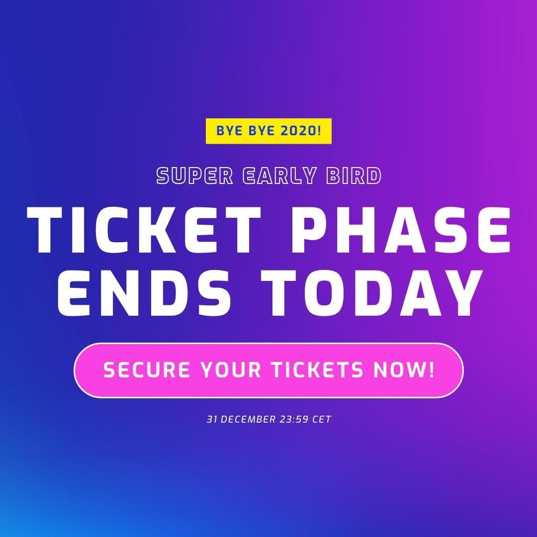 Today, 31. December 2020 the Super Early Bird Price ends. But since all VIP Gold