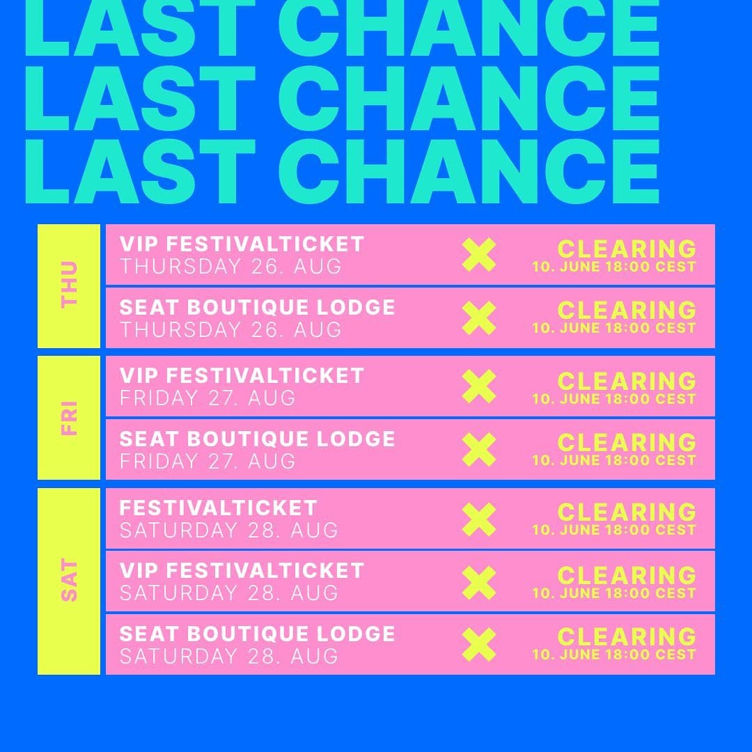CLEARING CLEARING CLEARING ❌❌❌ NEXT WEEK, 10 JUNE 18:00 CEST 7 of 9 TICKET CATEG (1/2)