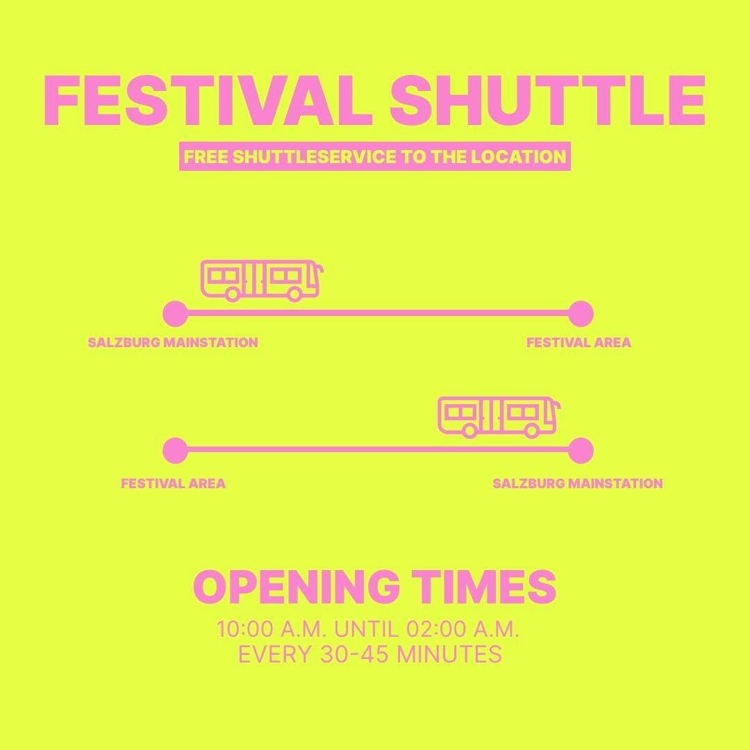 FREE SHUTTLESERVICE TO THE FESTIVAL GROUND π βΉοΈ There will be a free shuttle bu