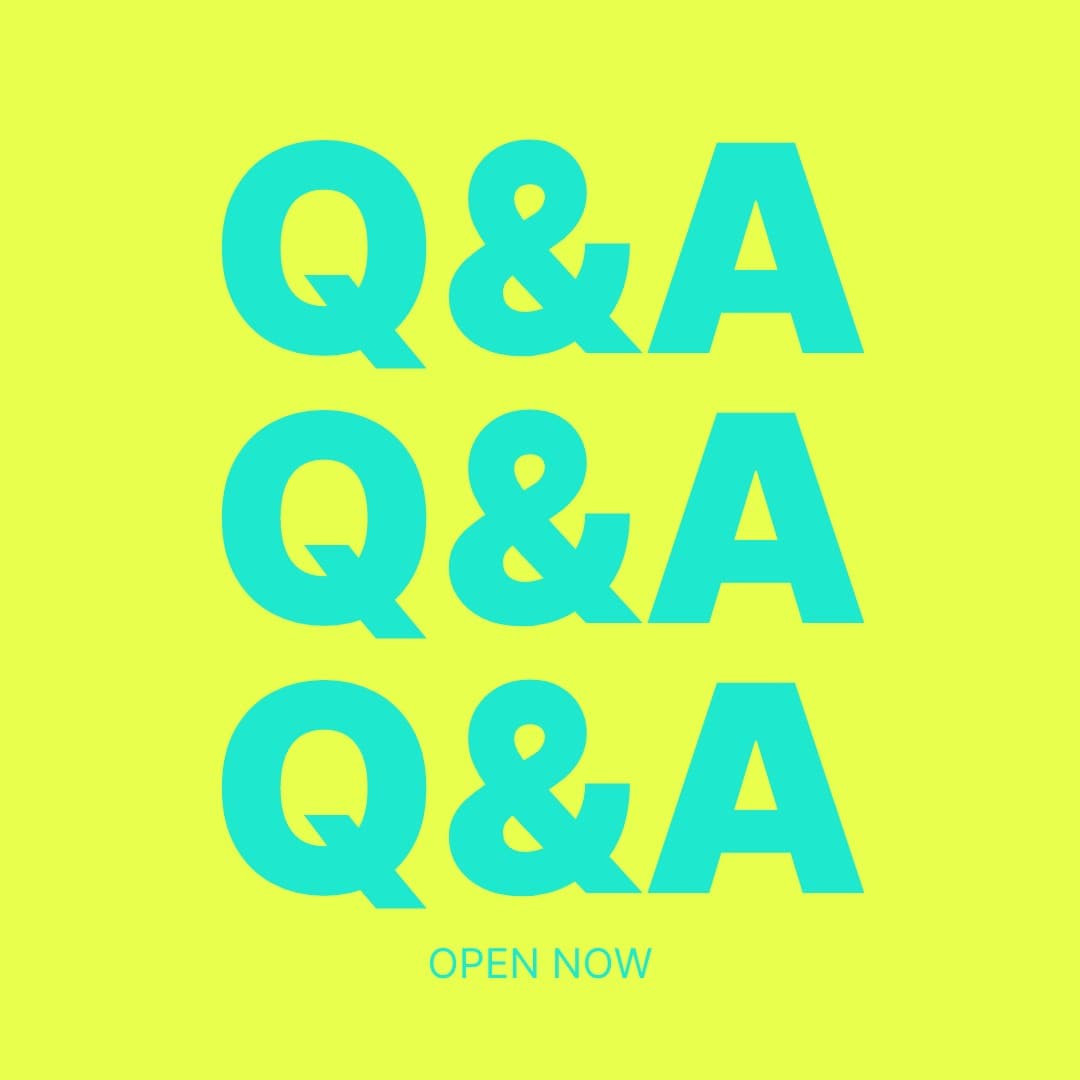 Q&A Session is open now! We'll be answering all your questions regarding (3/3)
