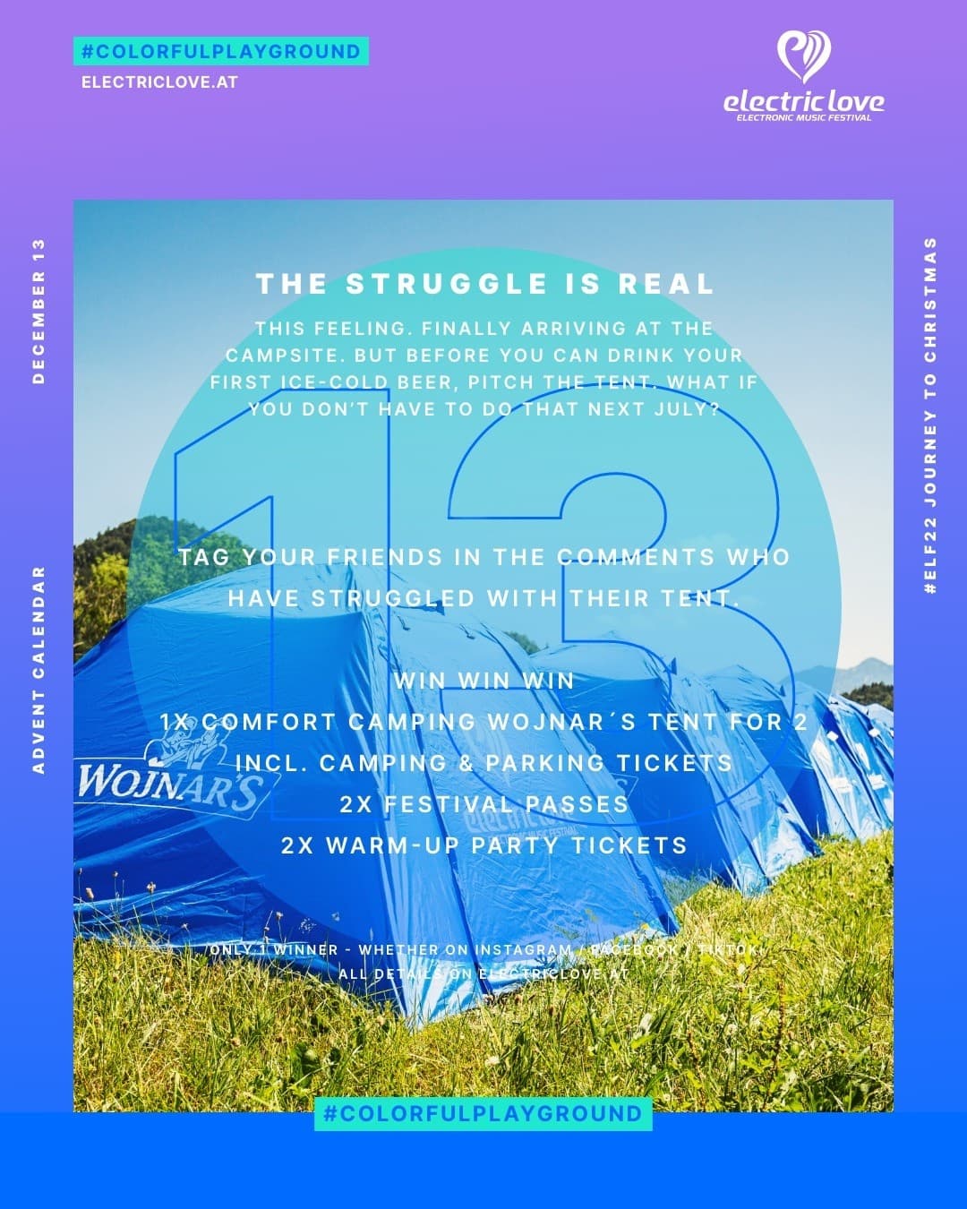 #13 β THE STRUGGLE IS REAL π² This feeling, finally arriving at the campsite. π³ (2/2)