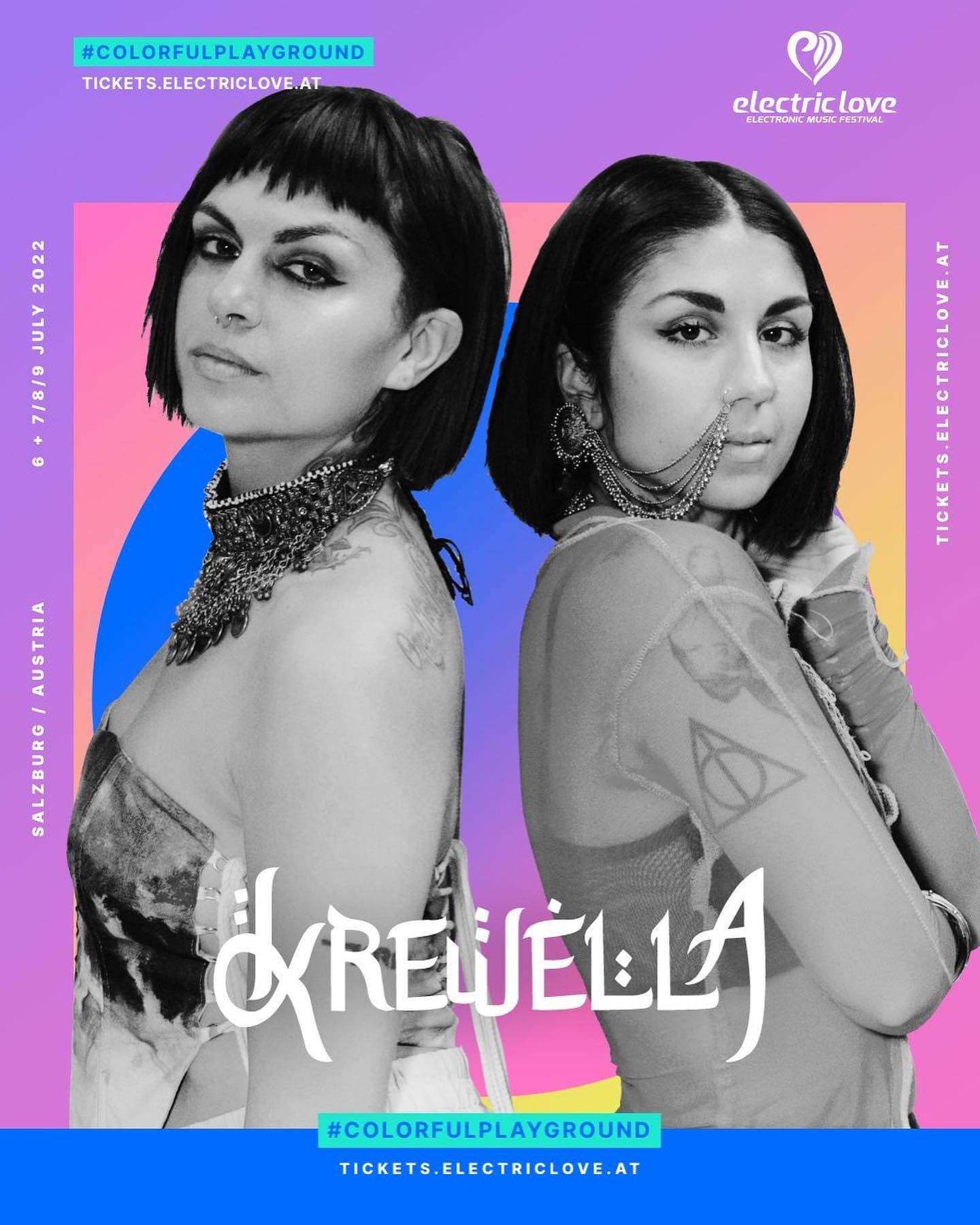They will return to @krewella β€οΈ @electricloveaut 2022 π 07.-09. July 20 (2/2)