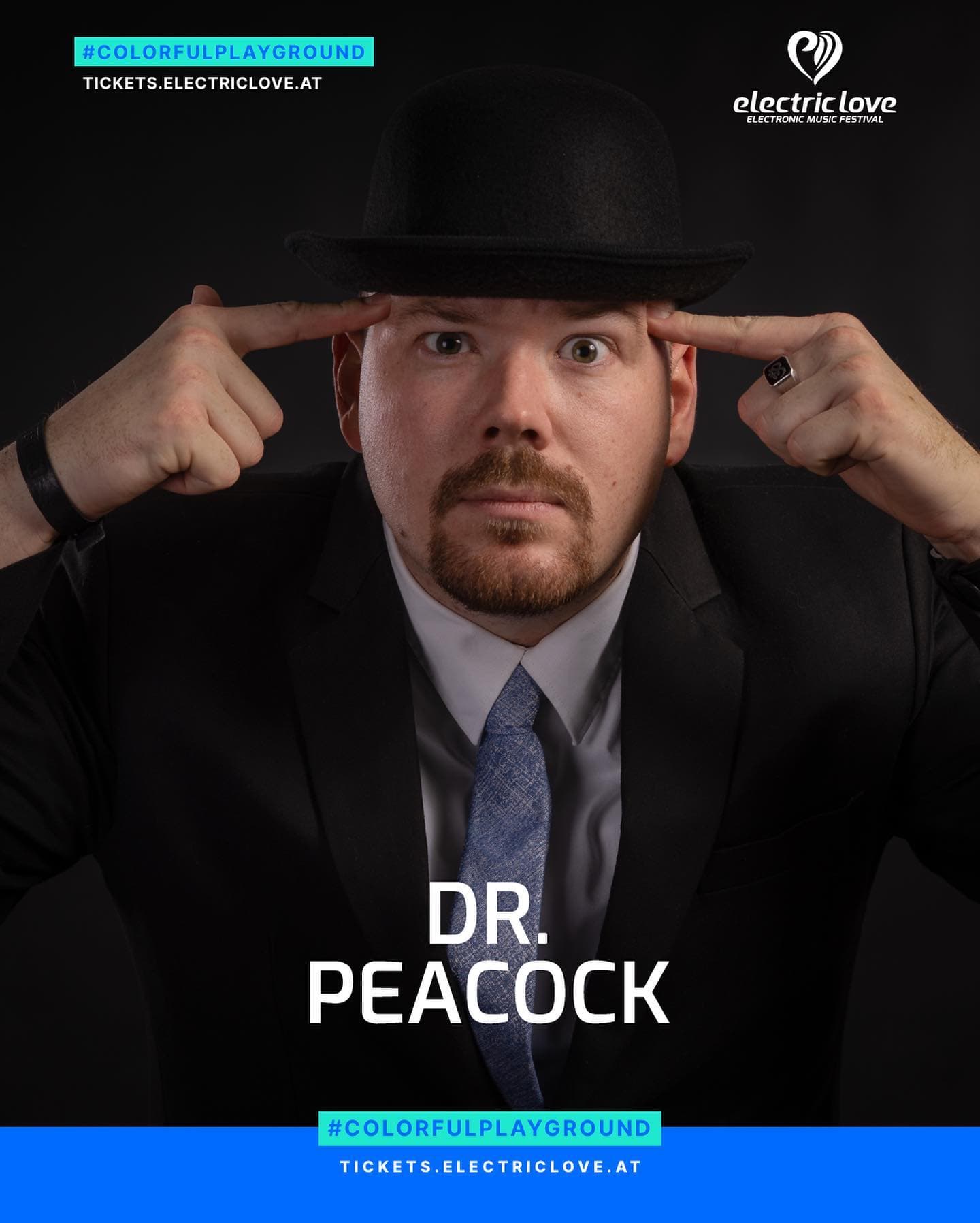 Shout out loud for @dr_peacock π© Get your tickets NOW! β‘οΈ tickets.electriclove. (1/3)