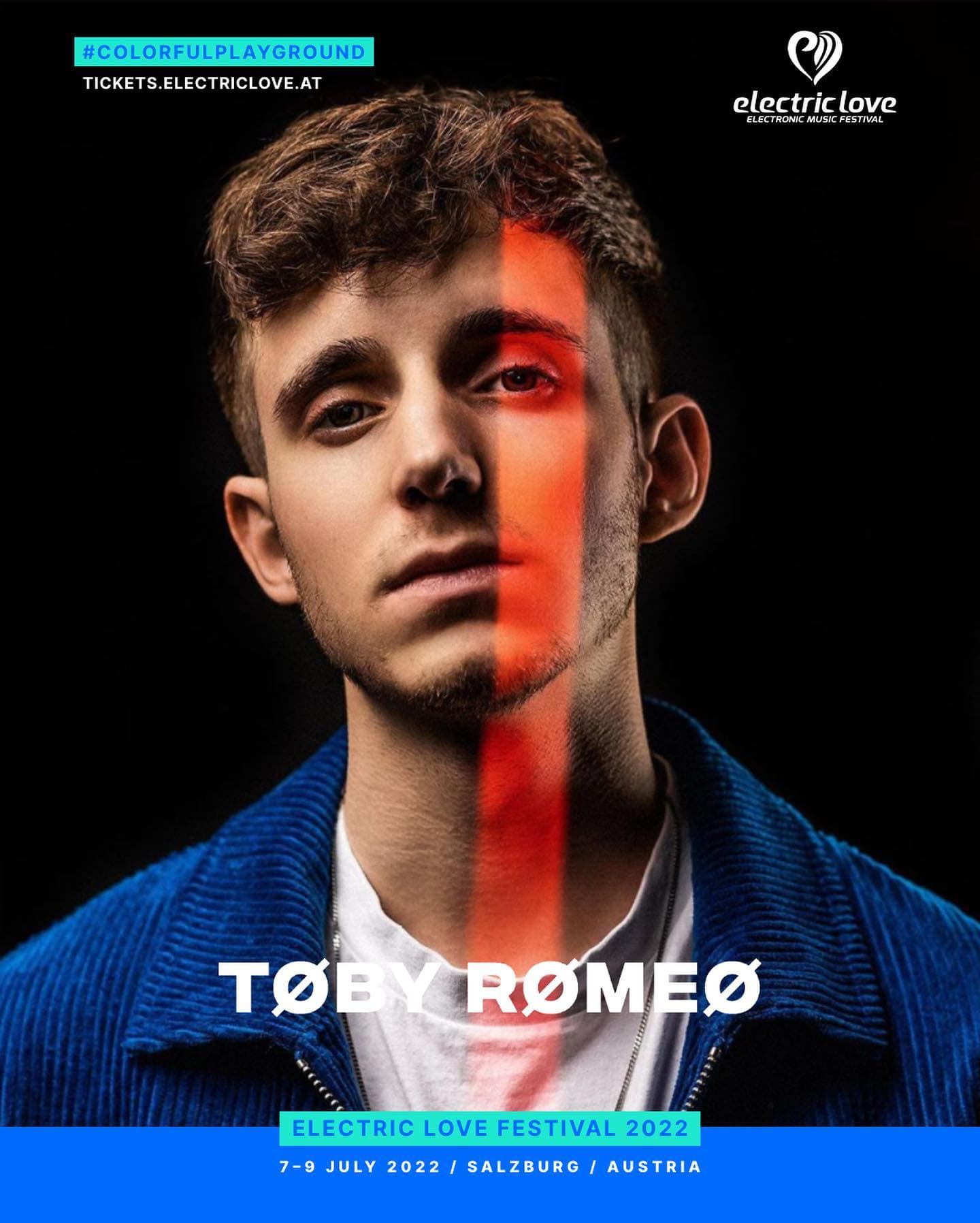 Don't miss the performance of @tobyromeomusic at π Electric Love Festiva (1/2)
