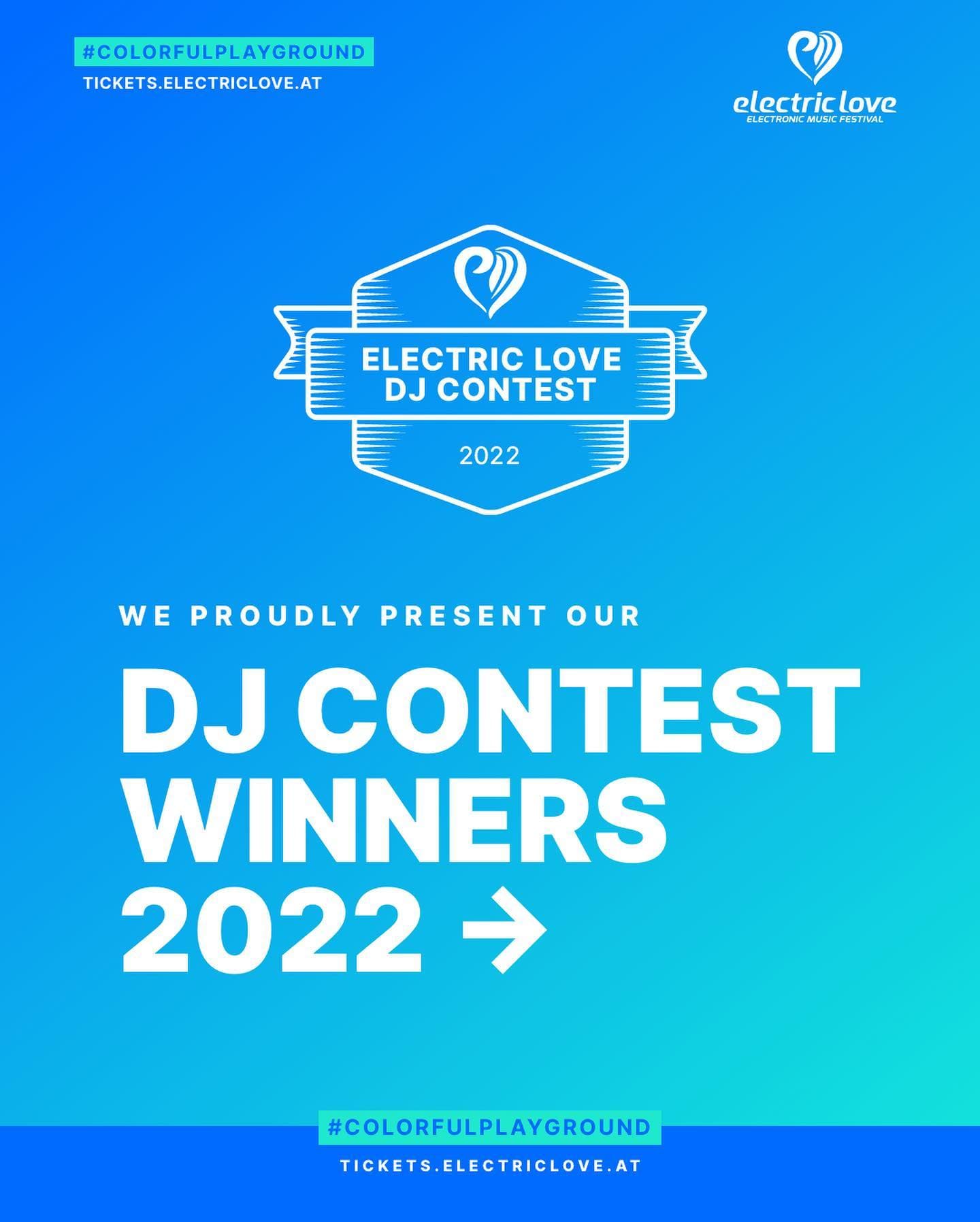 It's time! The voting for the Electric Love DJ Contest 2022 has been completed a (1/4)
