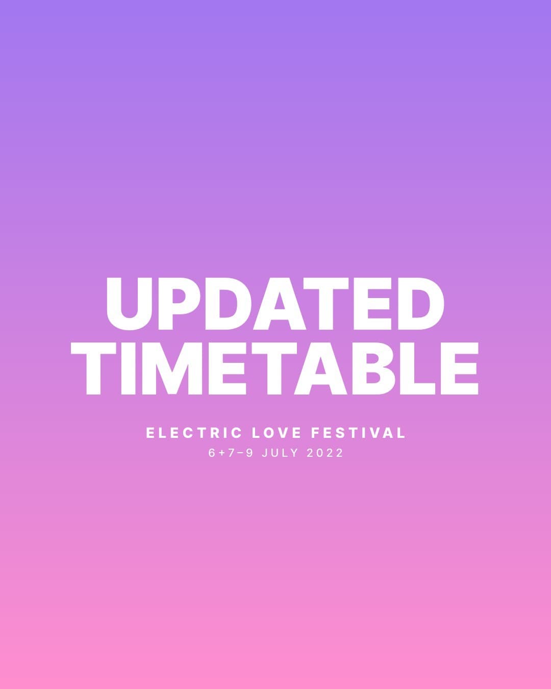 Lovers, there have been some timetable changes! Headhunterz and Code Black switc (1/5)