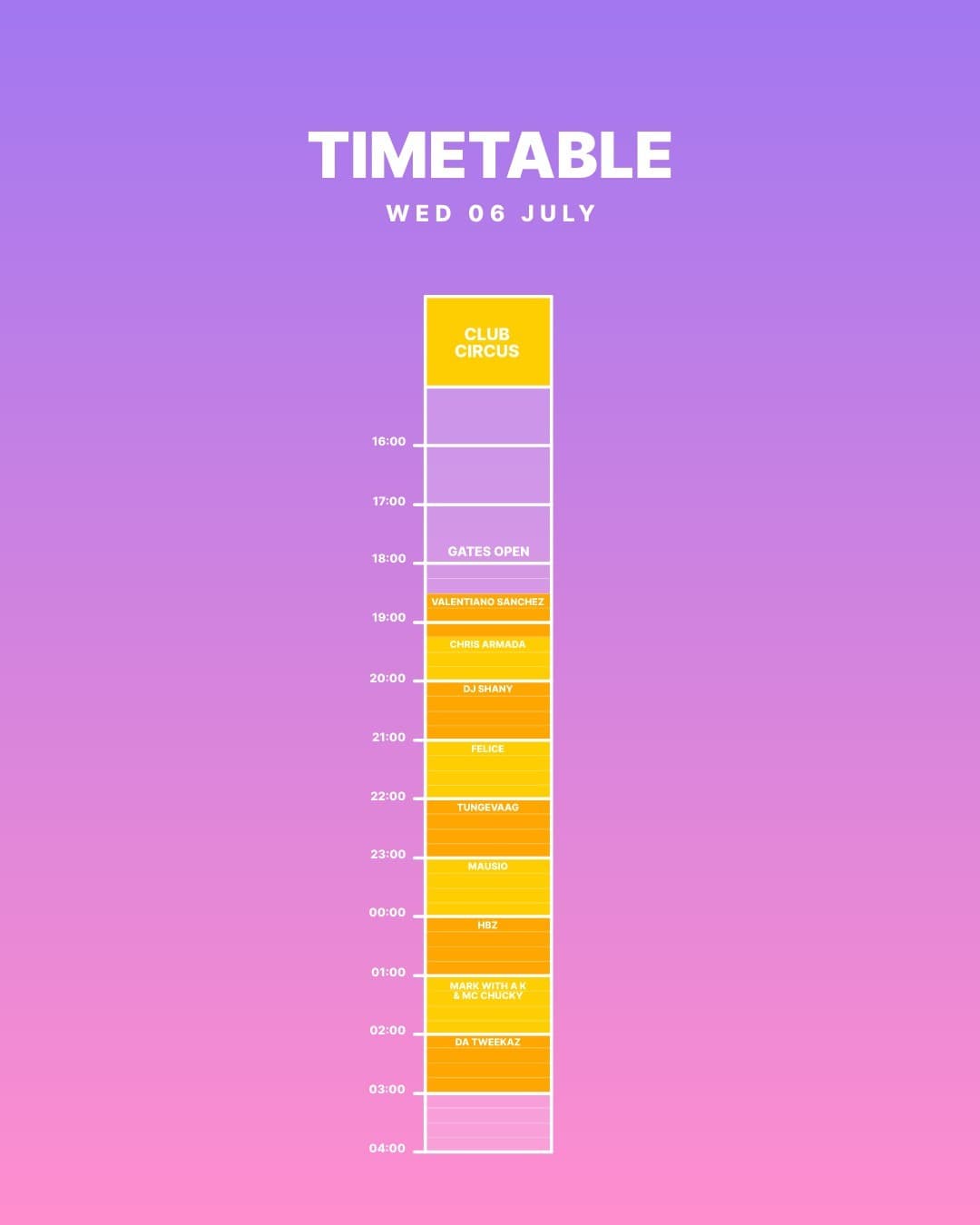 Lovers, there have been some timetable changes! Headhunterz and Code Black switc (2/5)