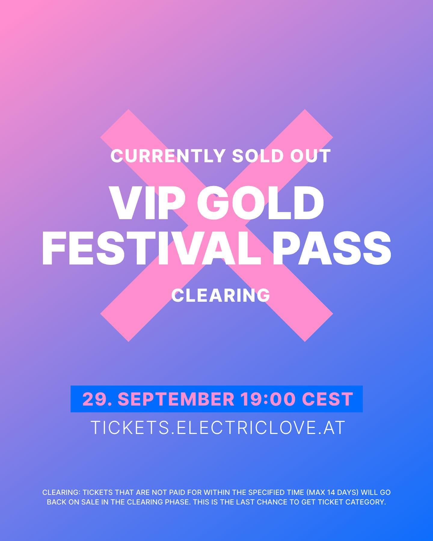 Ticket Clearing VIP Gold & Silver on 29th September 2022 / 19:00 CEST Donβt miss (1/2)