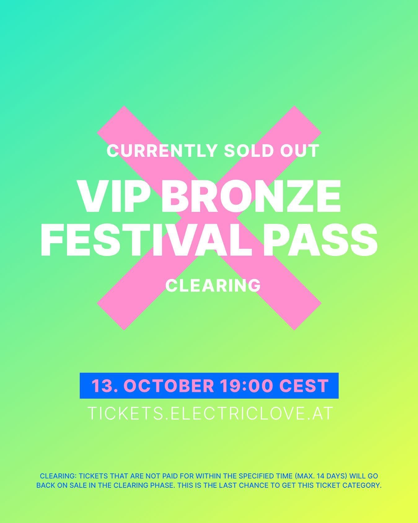 Ticket Clearing VIP Bronze on 13th October 2022 / 19:00 CEST π₯ Clearing informa