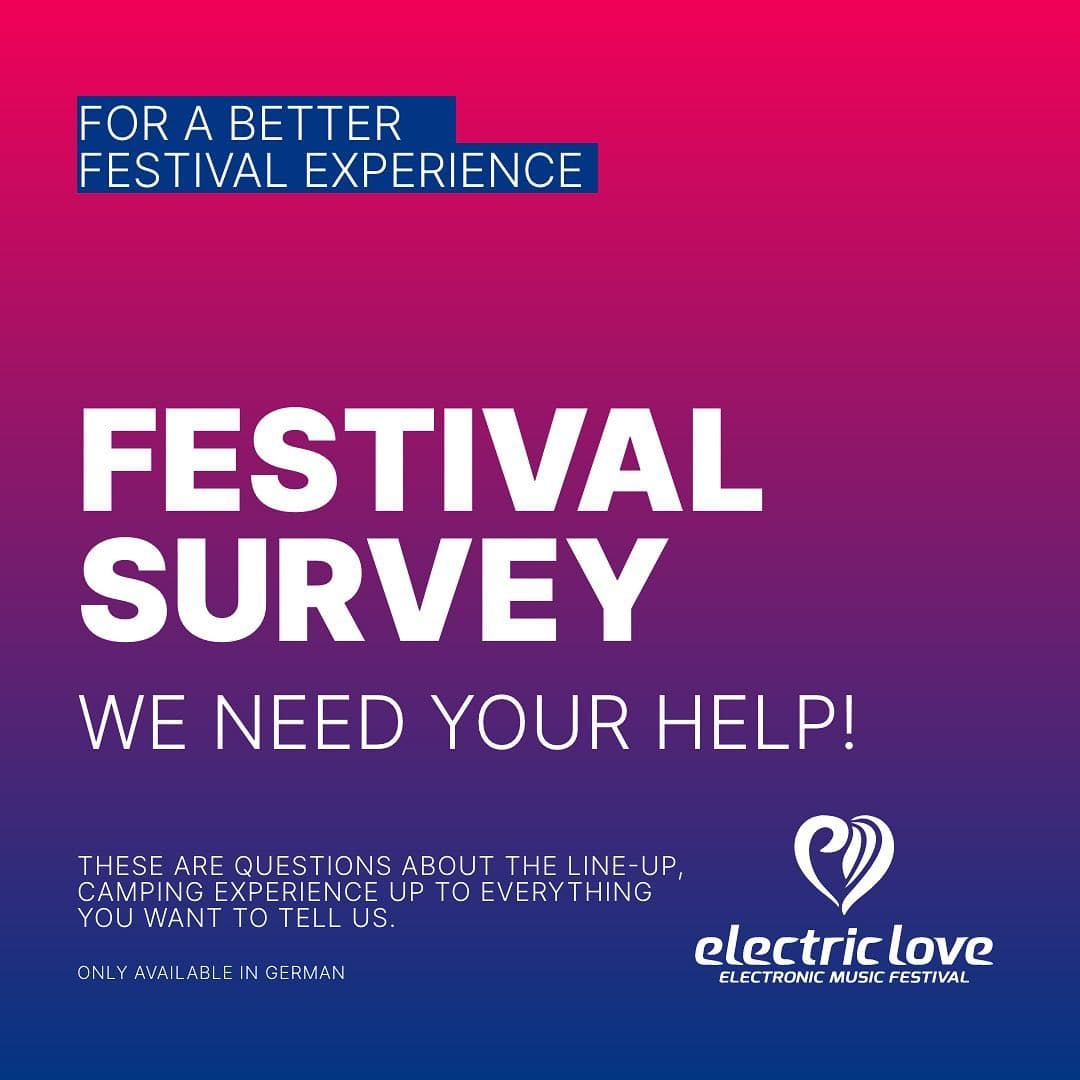 Lovers, we need your help for a better festival experience! Let us know your opi