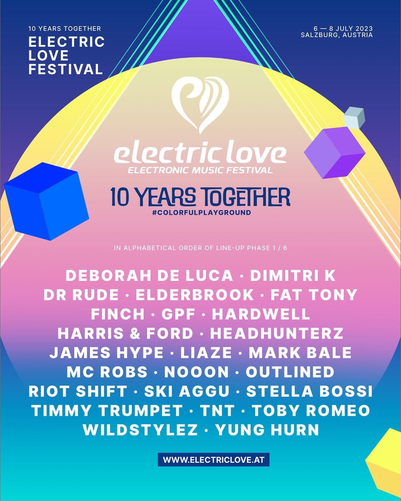 LINE-UP PHASE 1/6 π«Ά Get ready for an insane summer - join our 10th anniversary!