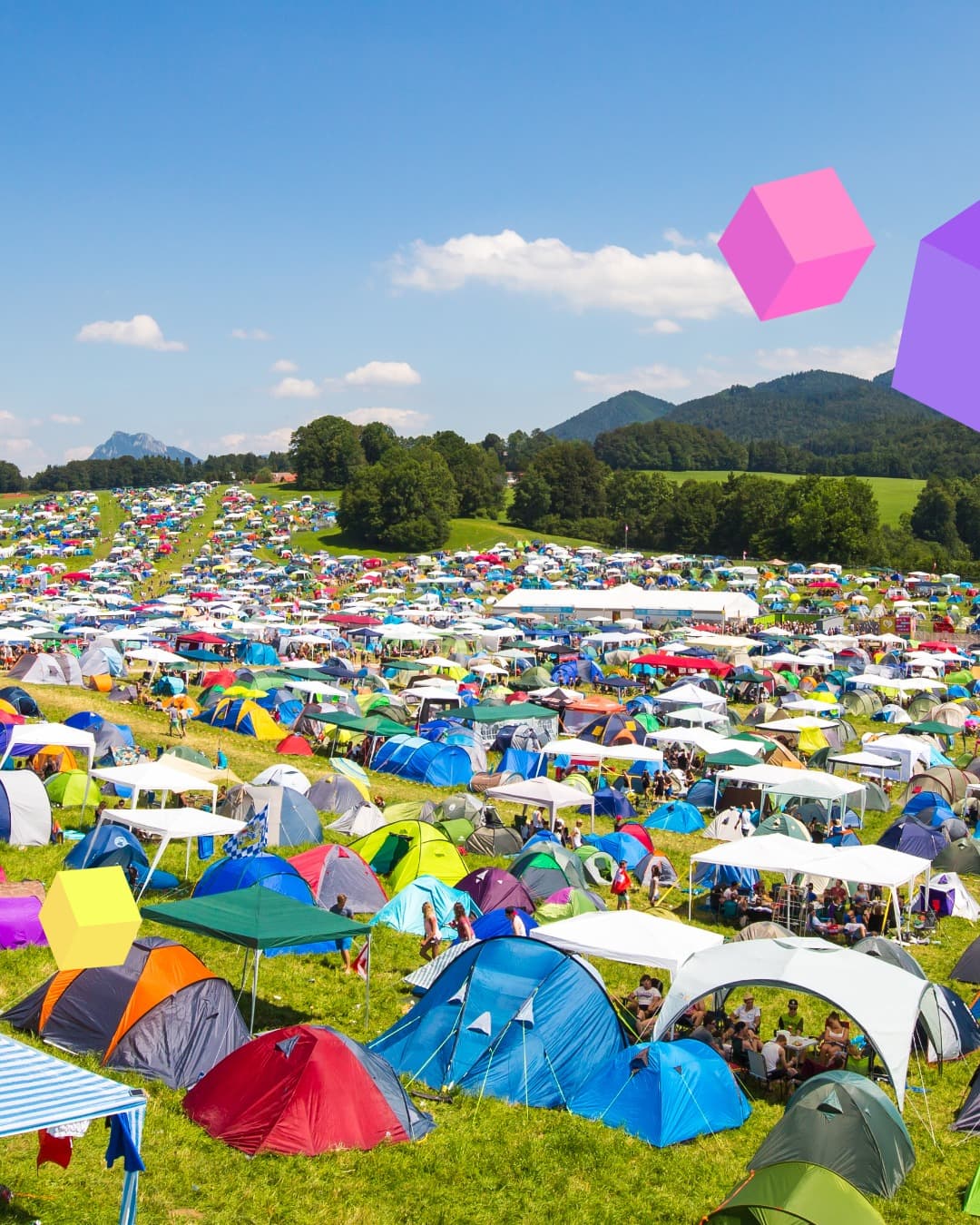 The campsite with the most stunning view ☀️