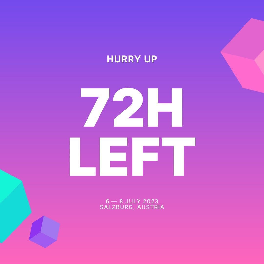 Final price increase in less than 72 hours! Better act fast β° π Ticketshop link (1/2)