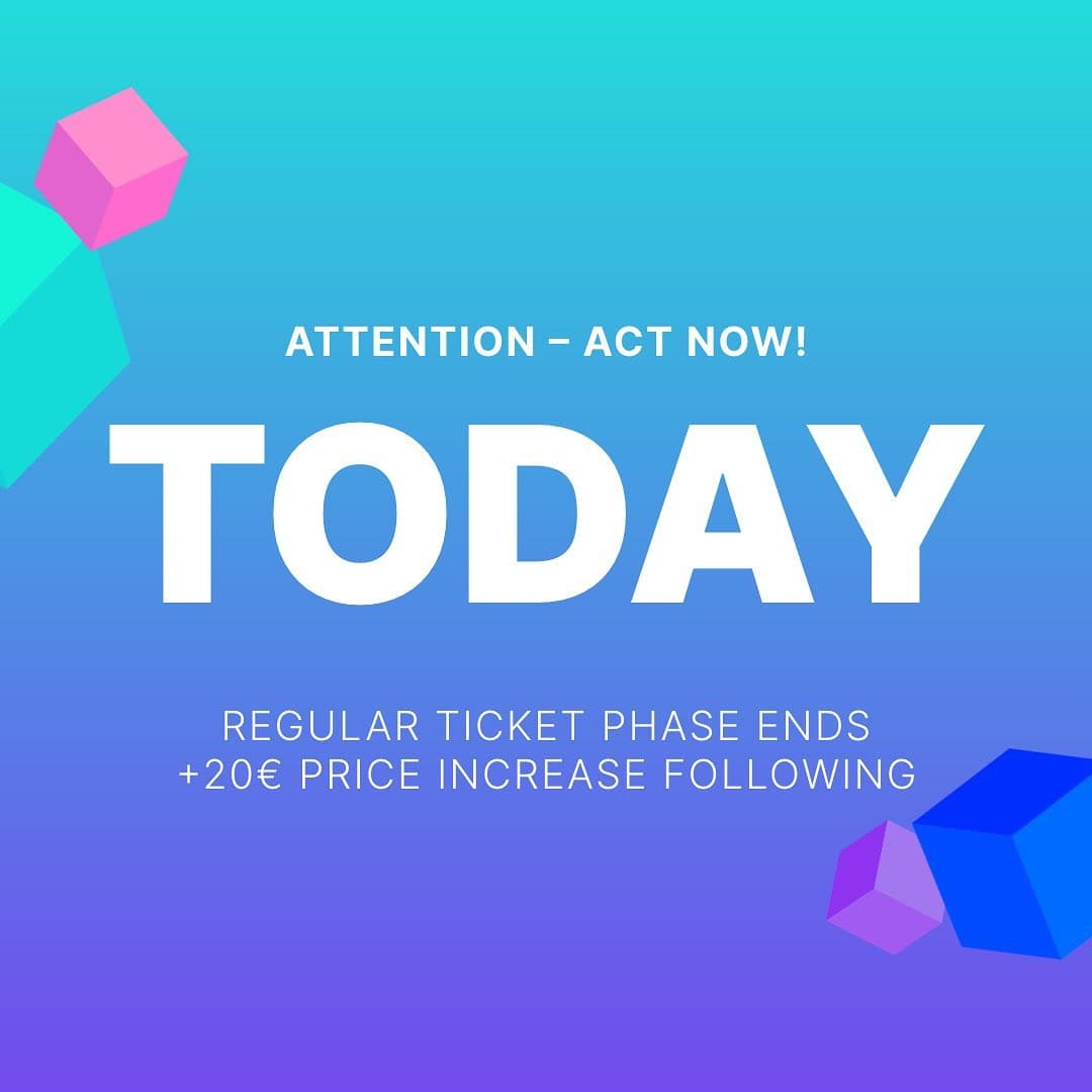 Lovers, time to act! 🔥 No ticket yet? Don’t wait any longer! The REGULAR PRICE (1/2)