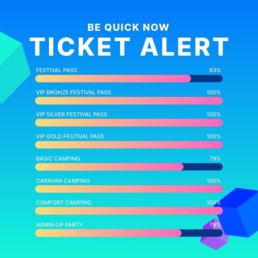 TICKET ALERT! Limited tickets available, better act before the price increase. ⚠