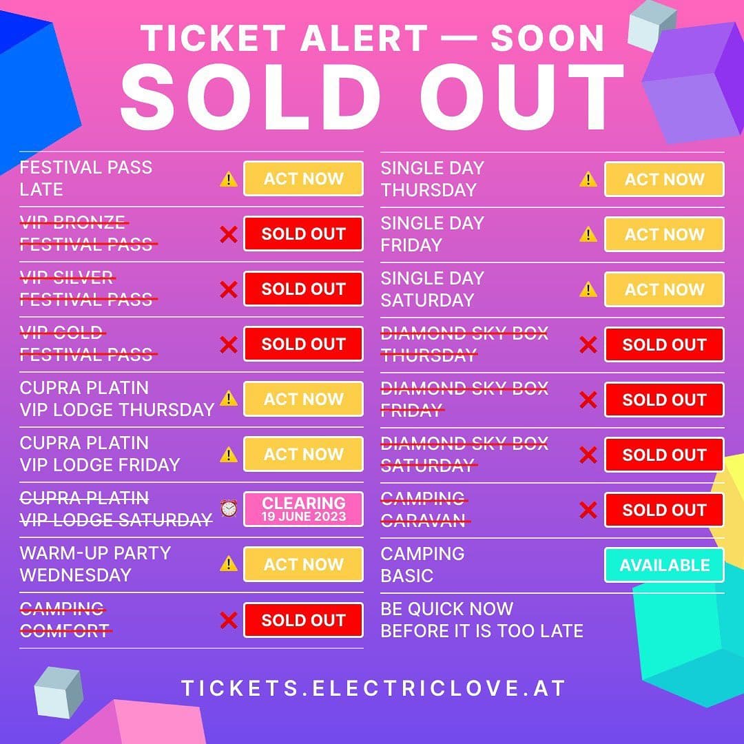 Still no ticket? Don‘t wait any longer. Now it‘s time to act. 🔥🚀 Visit our tic