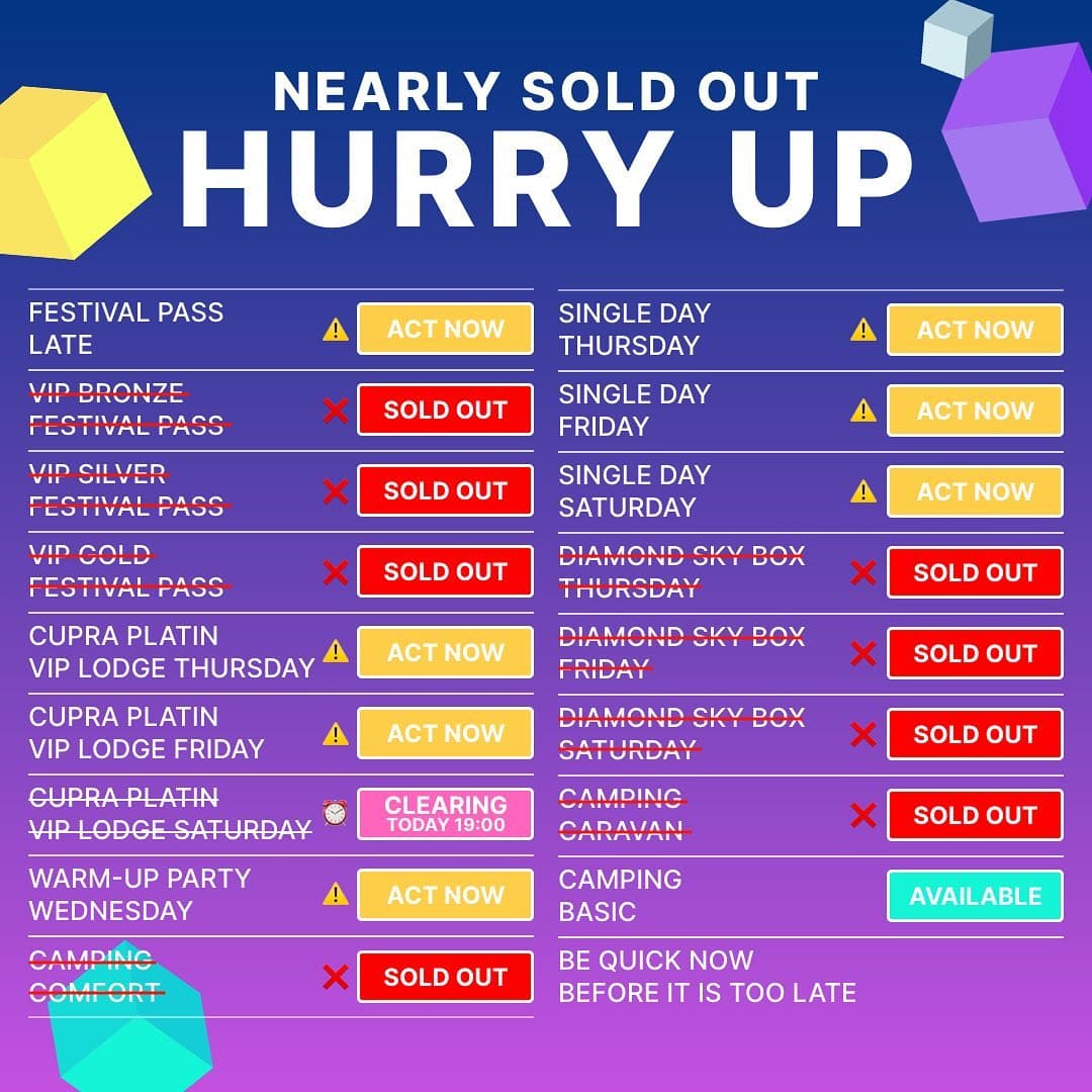 Festival Pass 96% SOLD OUT π₯ Donβt wait any longer - remind your friends and ge (2/2)