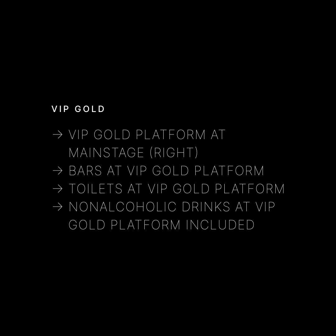 Our VIP categories guarantee three days of partying and an incredible view of th (3/5)
