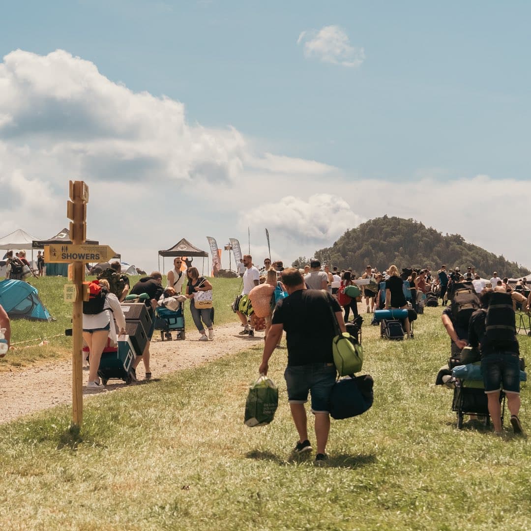 Basic Camping - where the party never ends! ๐๐ซถ Donโt miss this experience at n (2/2)