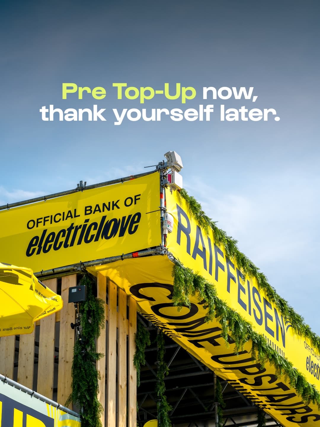 PRE TOP-UP before the Festival and save timeโจ Less waiting & more dancing ๐ ๐ชฉ (1/2)