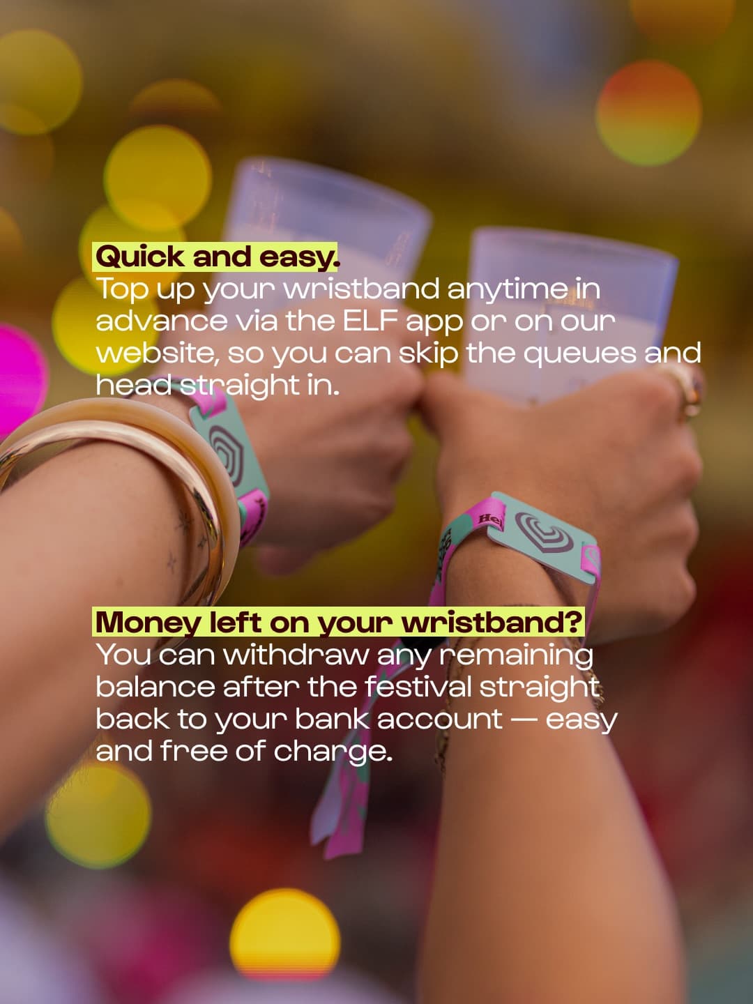 PRE TOP-UP before the Festival and save timeโจ Less waiting & more dancing ๐ ๐ชฉ (2/2)