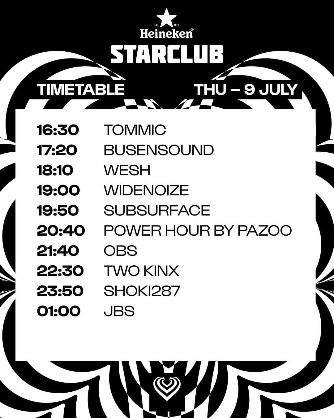 This is the Thursday timetable, kicking off officially. ๐ ๐๐๐๐๐ง๐ฅ๐ (5/8)
