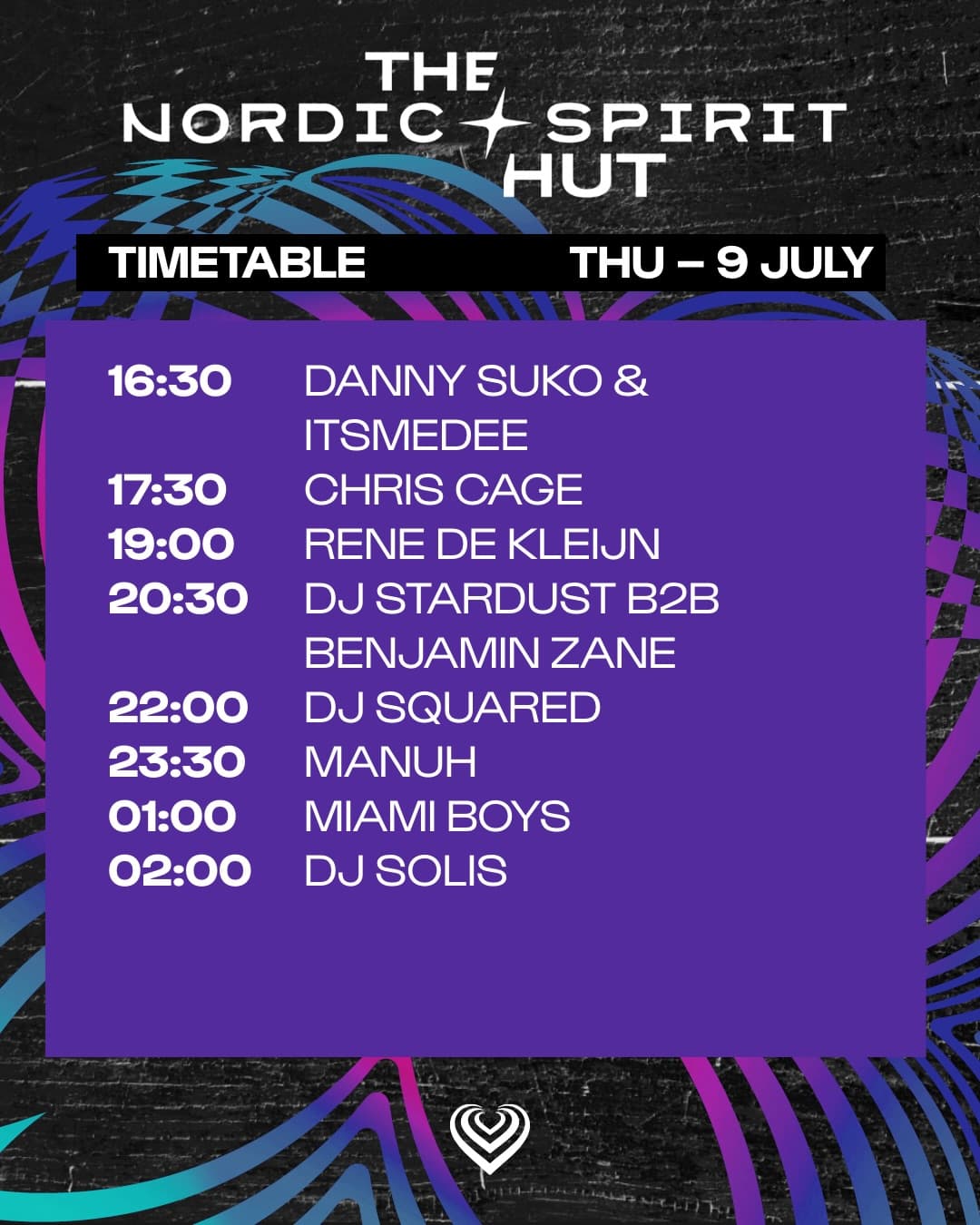 This is the Thursday timetable, kicking off officially. ๐ ๐๐๐๐๐ง๐ฅ๐ (8/8)