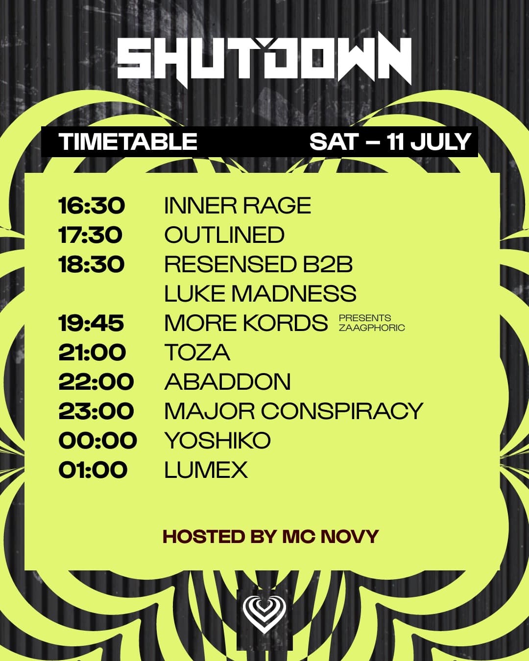 Saturday timetable to round off the weekend. ๐ ๐๐๐๐๐ง๐ฅ๐๐ ๐๐ข๐ฉ๐ โ๐ฎ๐ฒ (6/8)