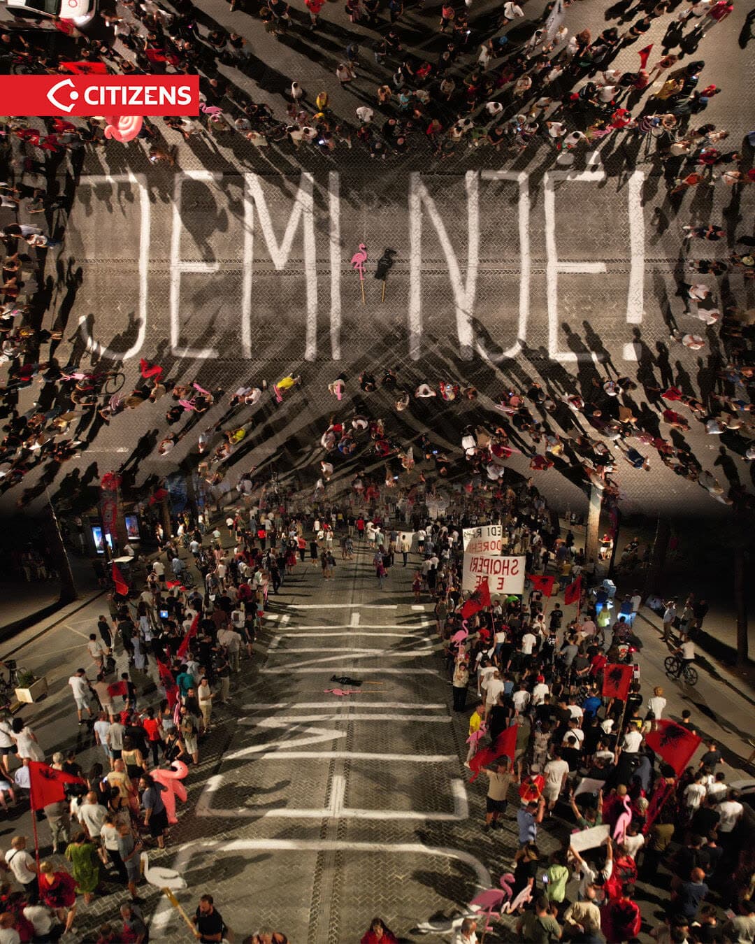 Në ditën e 76-të të protestës u bashkua edhe diaspora, duke sjellë një… (frame 1)