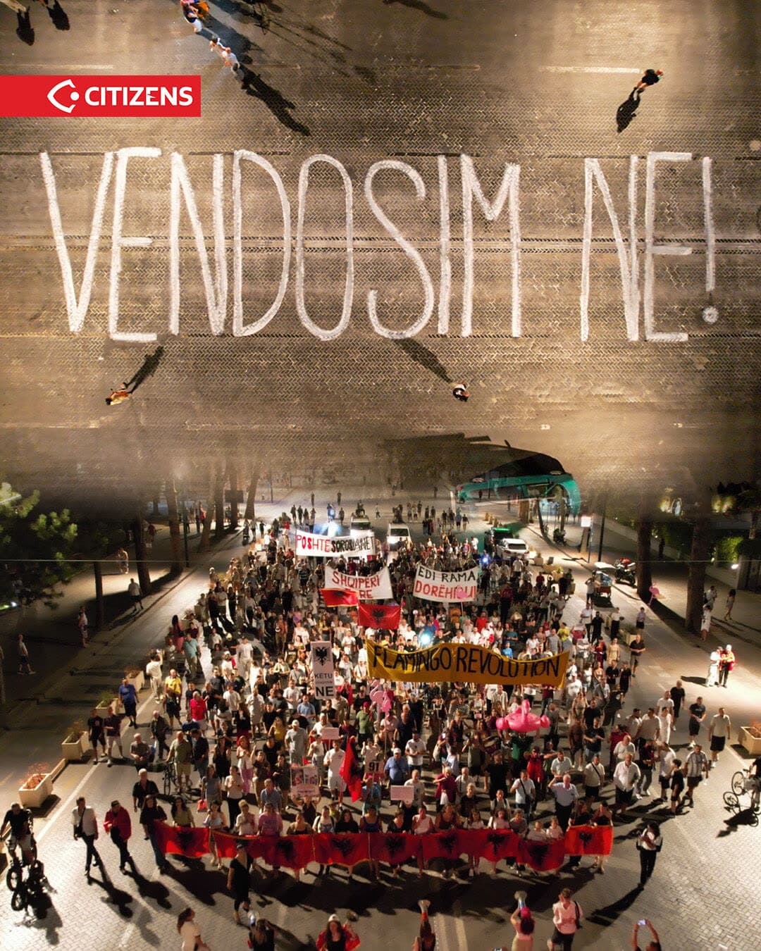 Në ditën e 91-të, qytetarët vijojnë protestën, duke kërkuar dorëheqjen e… (frame 1)