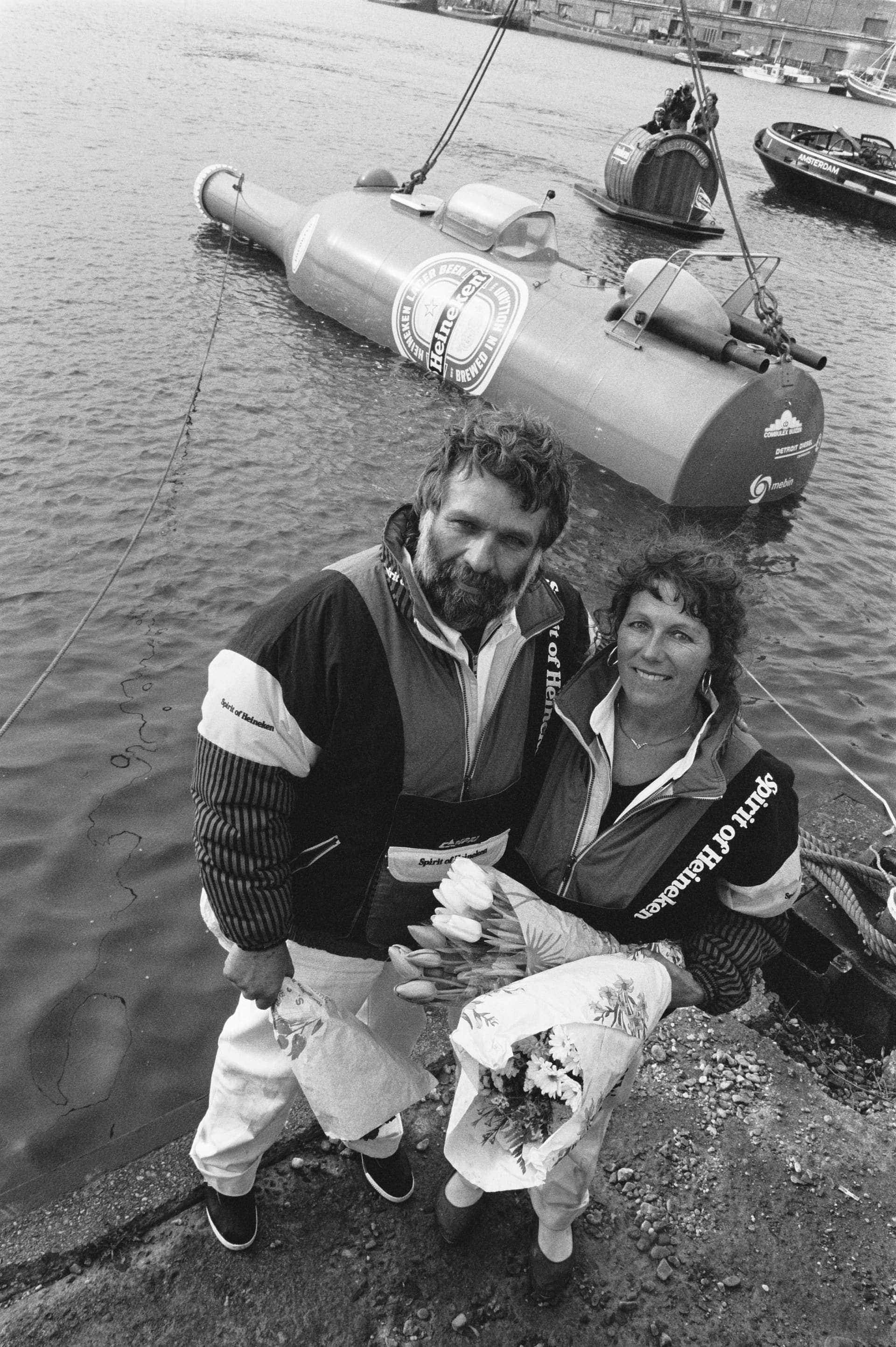 Fons Oerlemans with his wife and fellow adventurer Kee Arens