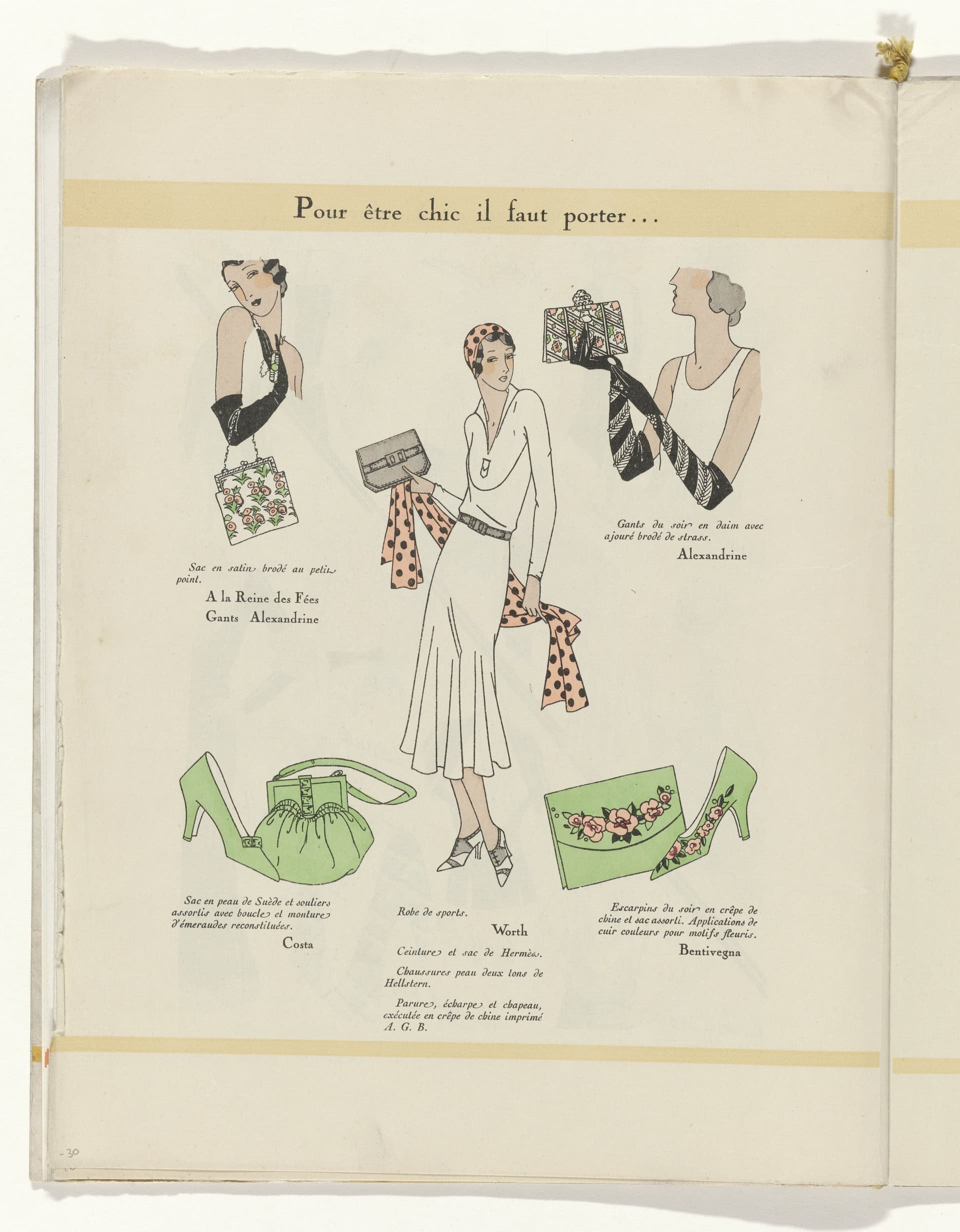 'Ceinture et sac de Hermès' — Art-Goût-Beauté, May 1931