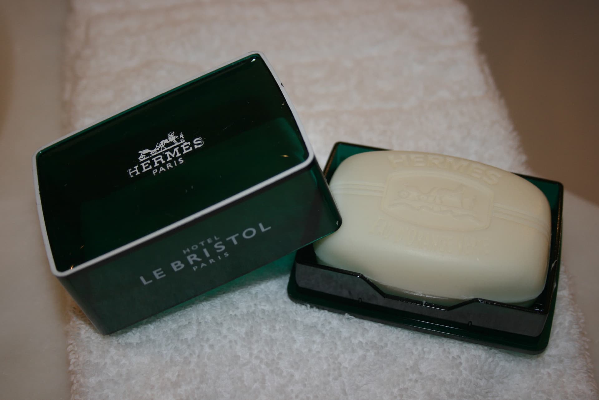 Hermès soap at Le Bristol