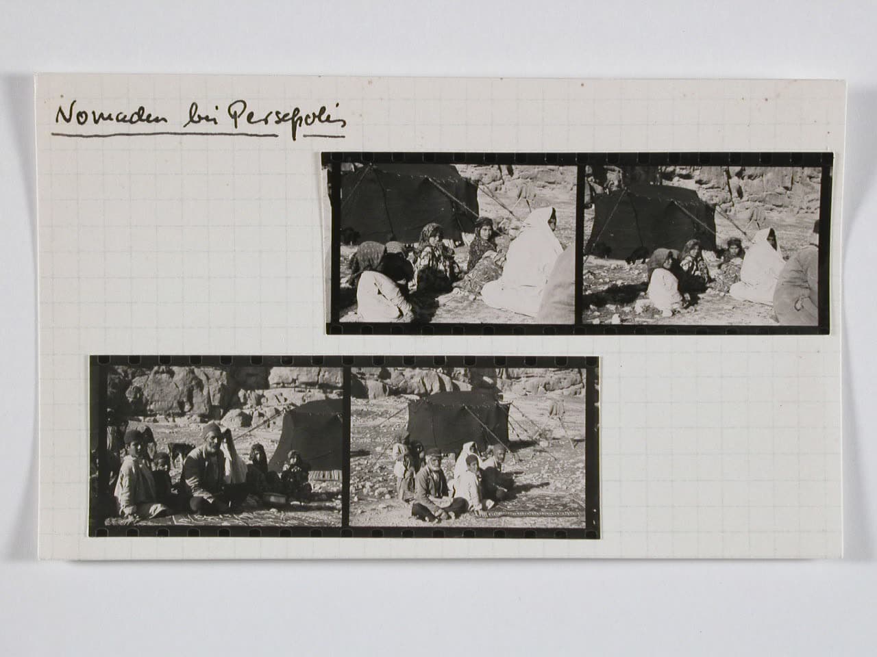 Nomads and a nomad tent near Persepolis, photographed by Annemarie Schwarzenbach