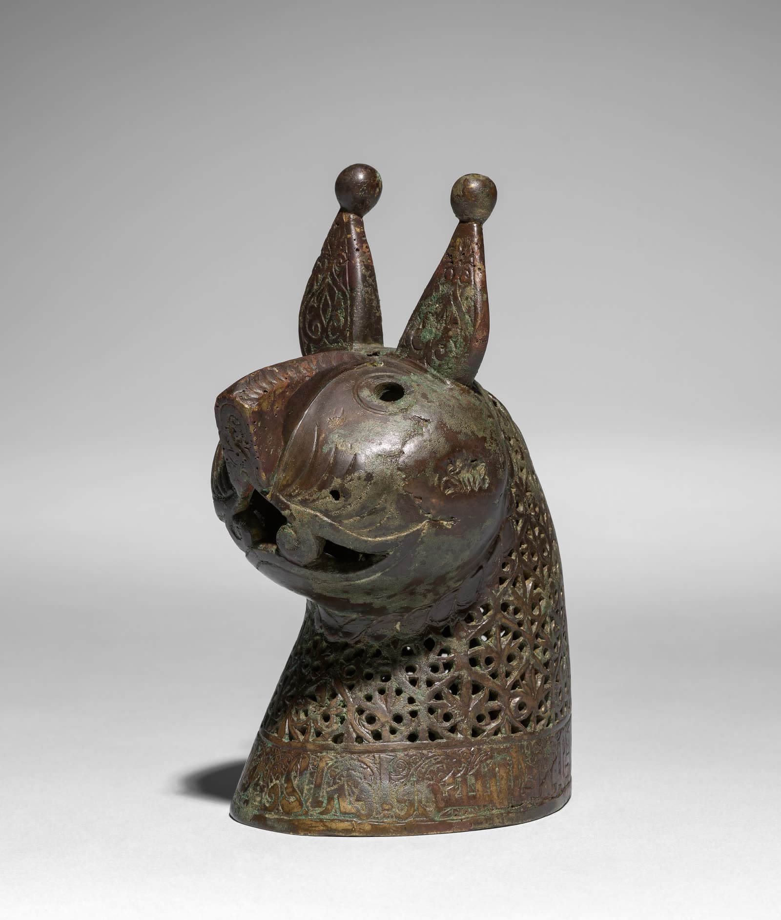 Head for a Feline Incense Burner