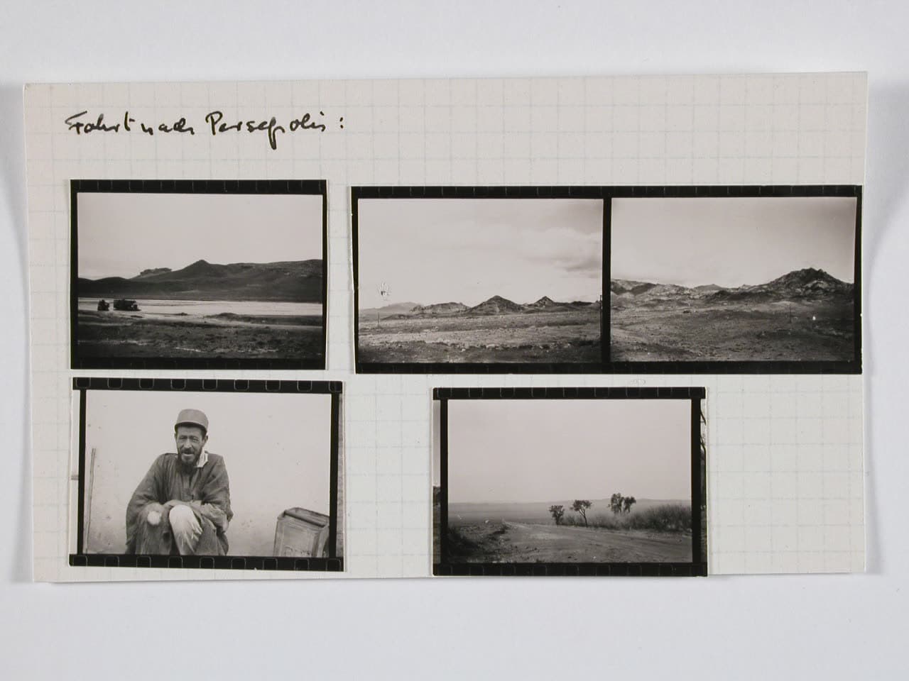 Landscape on the road to Persepolis, photographed by Annemarie Schwarzenbach