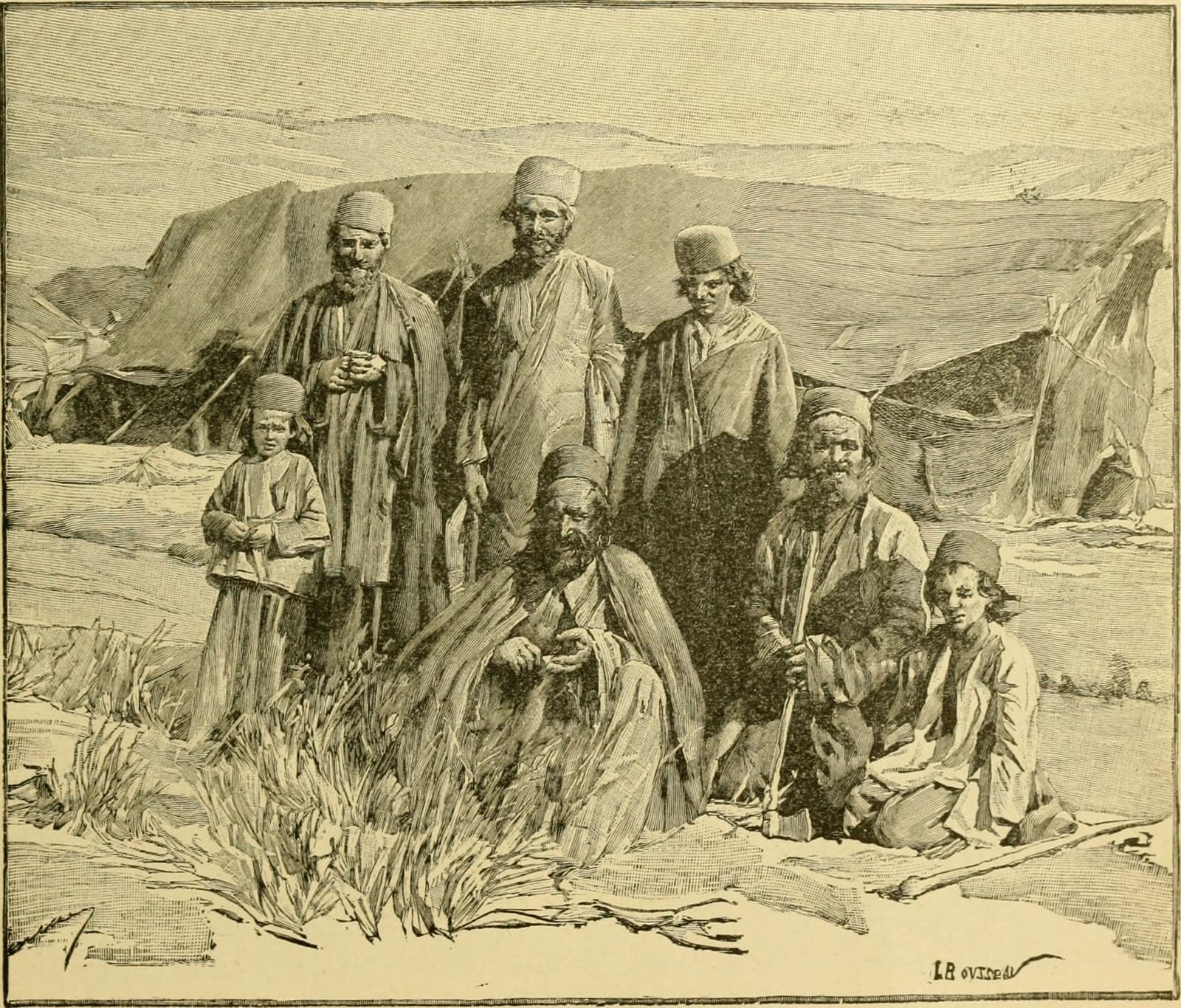 Persian scene from Ridpath's History of the World